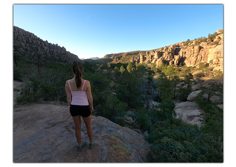 solitude while hiking natural bridge trail