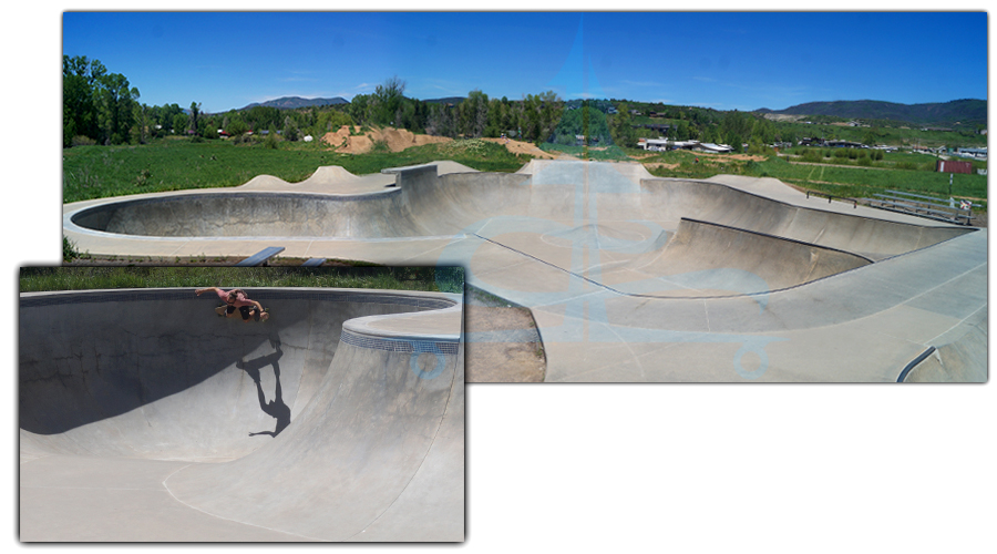 large bowl at bear river skatepark