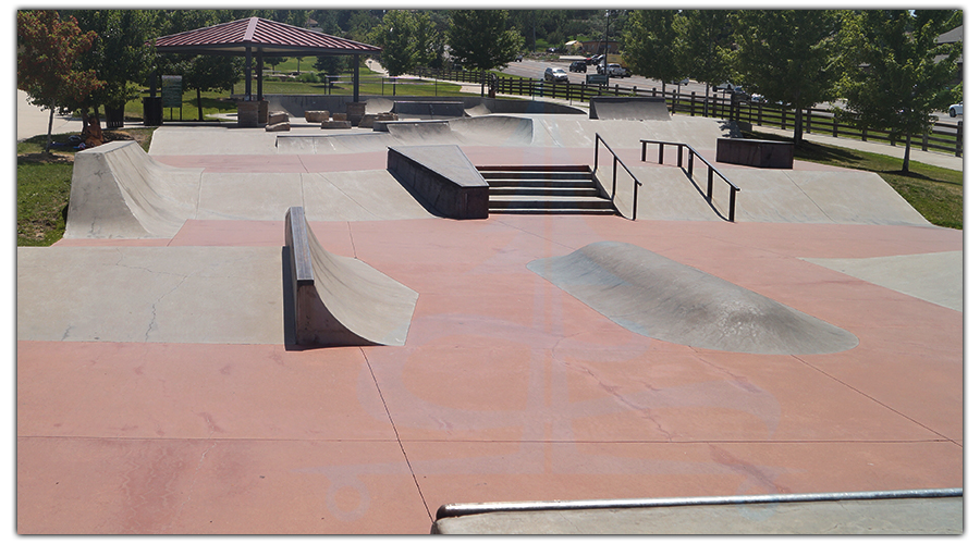 fun street section at wheat ridge skatepark