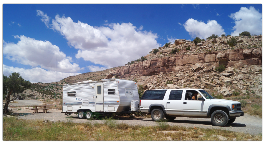 camping at mcinnis canyon in colorado