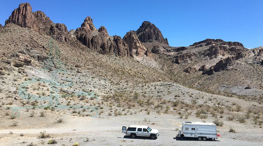 dispersed camping near oatman, arizona