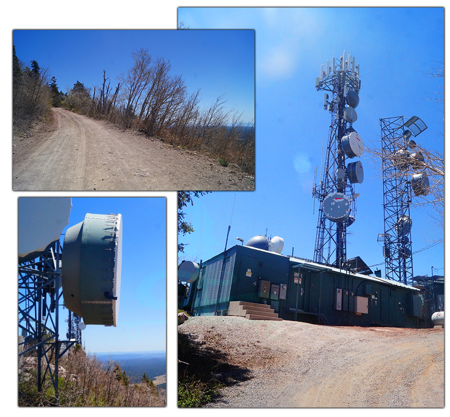 communication towers atop bill williams mountain