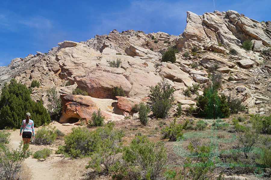 rock formations on fossil discovery trail