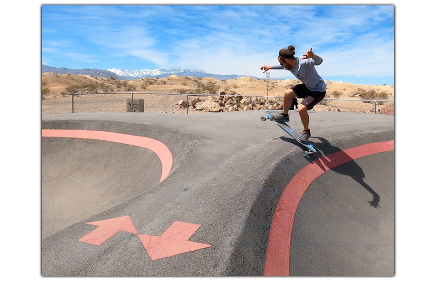 longboarding at floyd lamb park