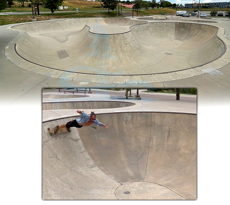large bowl at the skatepark in louisville