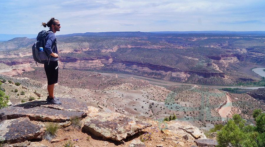 overlook on rabbits ear mesa loop trail