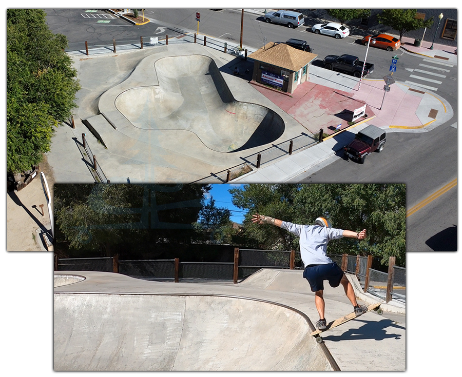 longboarding the downtown salida skatepark