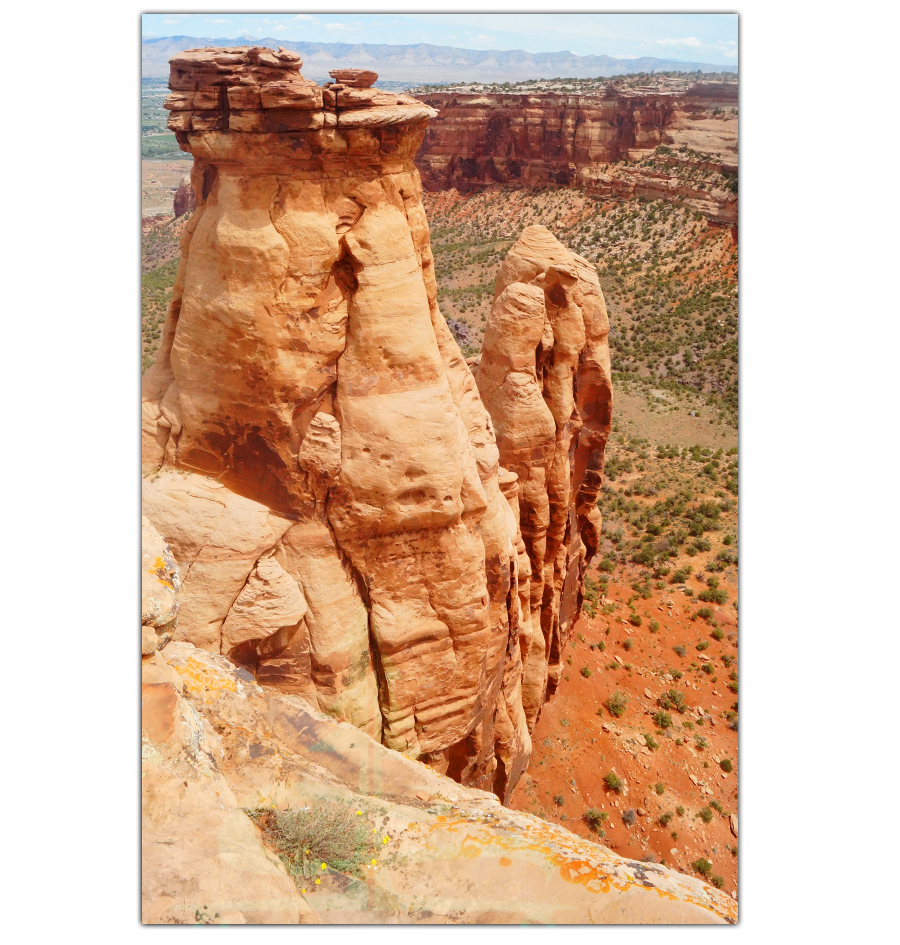 towering monolith in colorado national monument