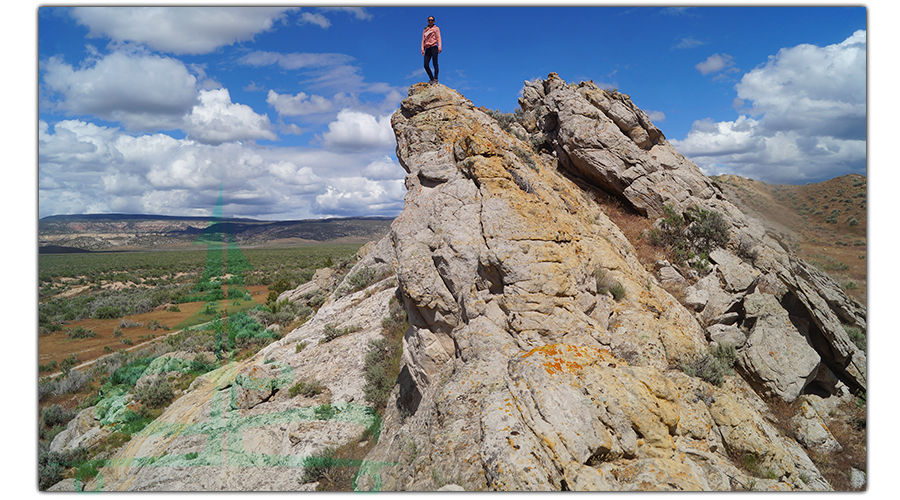 rock scrambling while camping near dinosaur national park