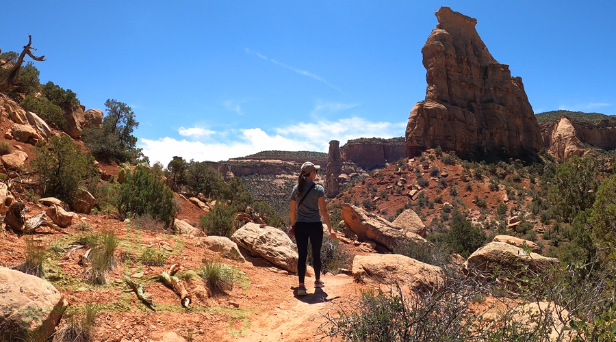 independence rock on lower monument canyon loop