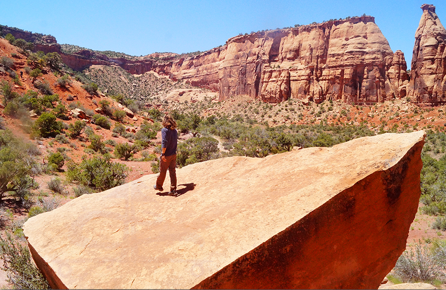 beautiful scenery while hiking colorado national monument