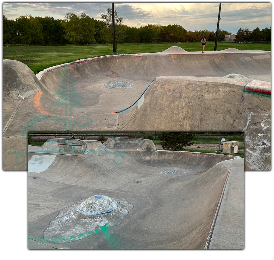 flowy snake run bowl at atzlan skatepark 