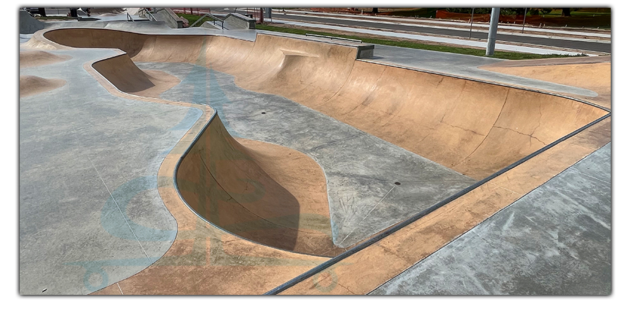 large bowl at centennial skatepark