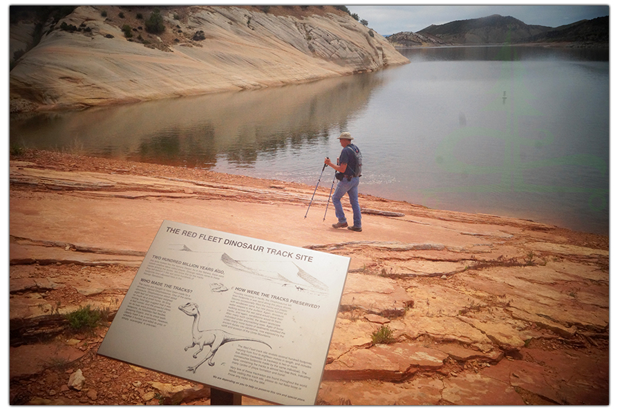 information about the tracks at dinosaur trackway near vernal