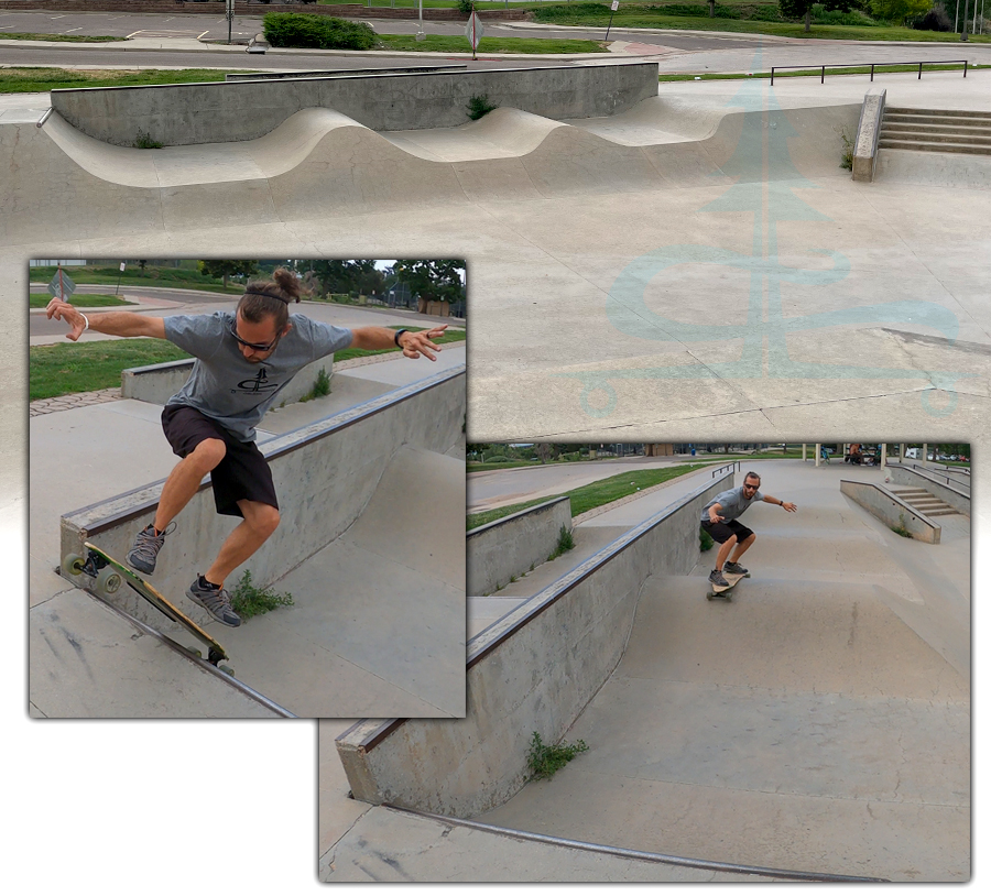 unique hump track feature at federal heights skatepark