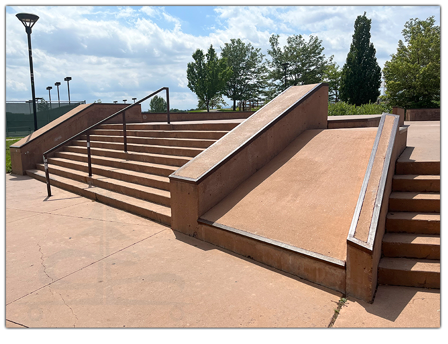 street obstacles at fossil creek skatepark