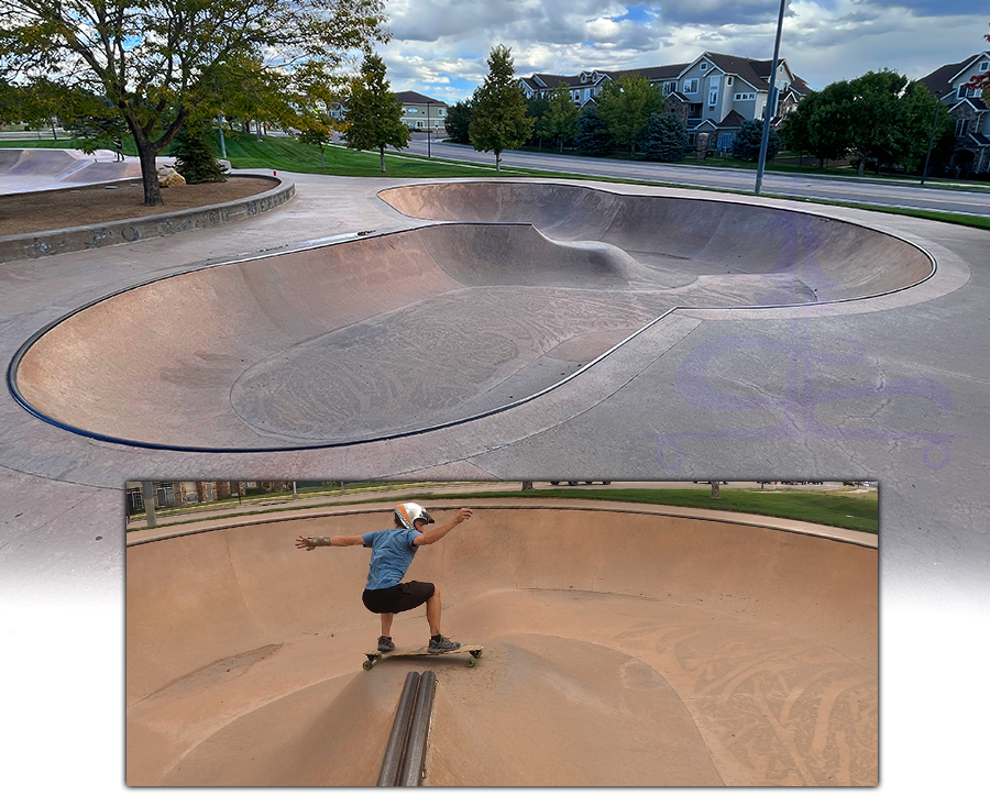 unique bowl at metzler ranch skatepark