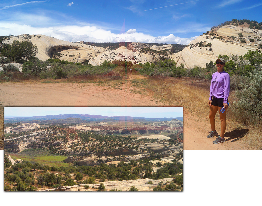 pretty canyon scenery hiking near vernal