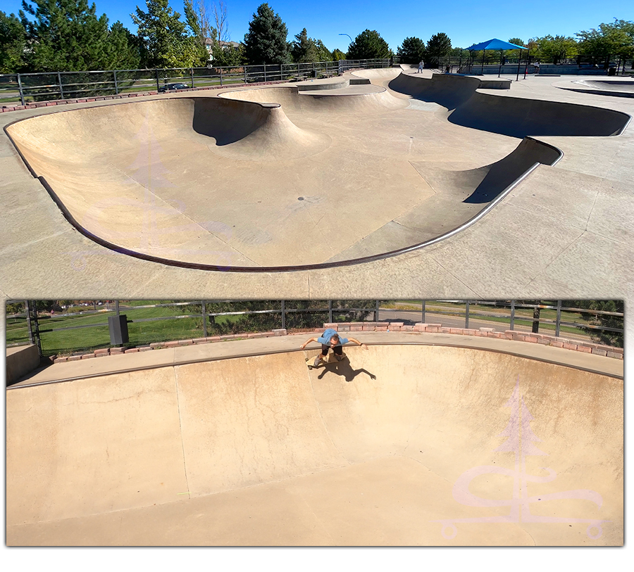 large vert section at redstone skatepark