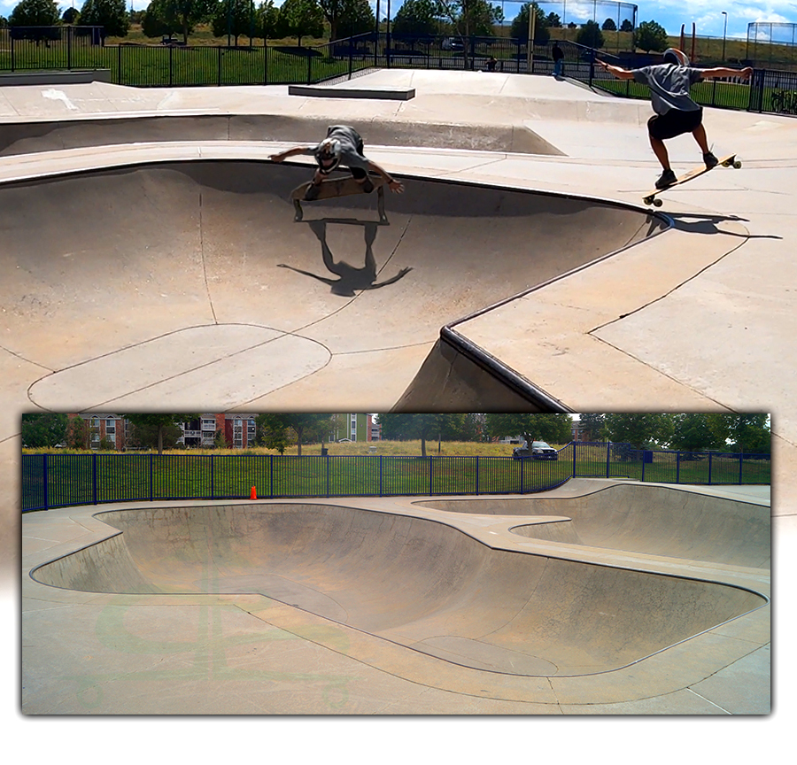 air out of the bowl at wheel park skatepark