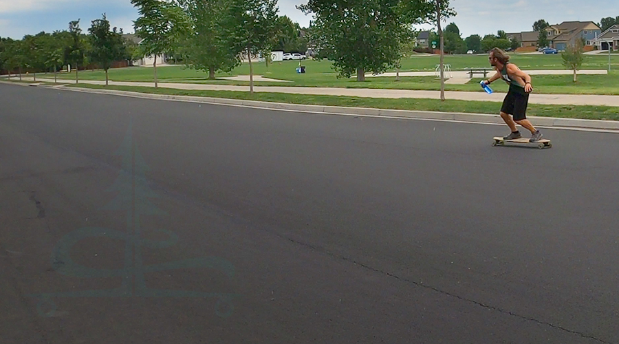 longboarding the neighborhood hills