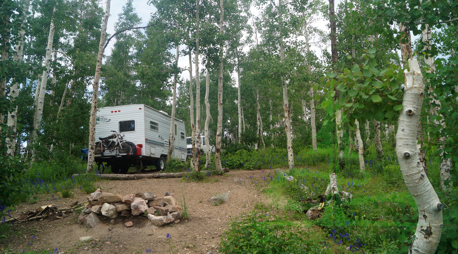 dispersed camping near steamboat springs in the aspen