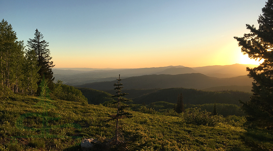 incredible view from our camp spot on buffalo pass road