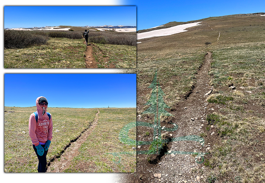 hiking the tundra in the flat tops