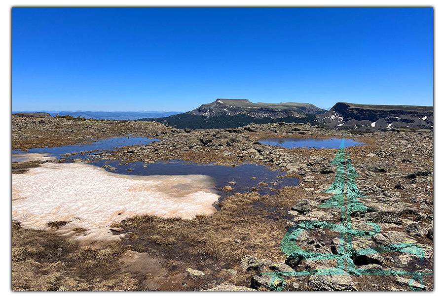 snowmelt in the flat tops wilderness