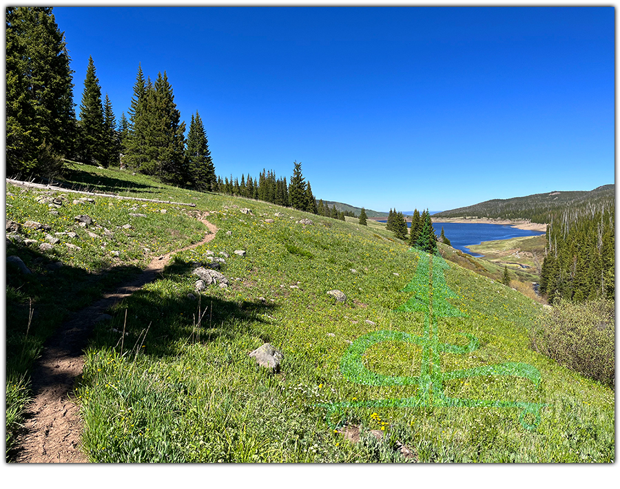 finishing the hike at stillwater reservoir