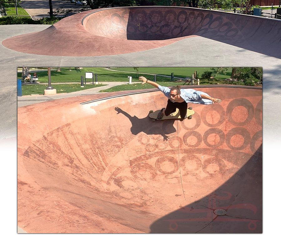 unique tentacle partial bowl at northglenn skatepark