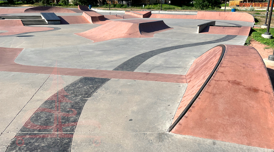 variety of obstacles at don anema skatepark