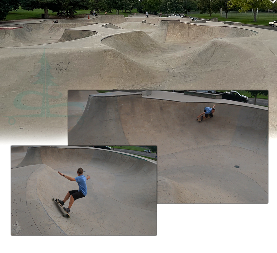 longboarding the flowy snake run at edora skatepark