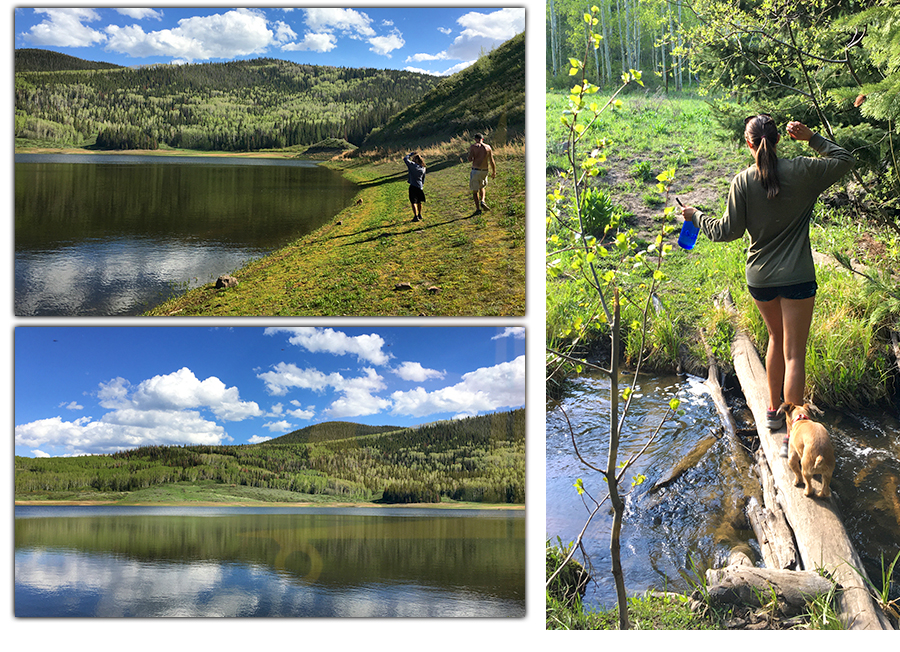 hiking to alan basin reservoir