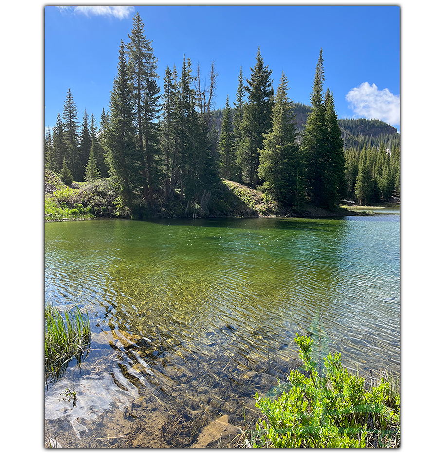 spring lake in flat tops wilderness