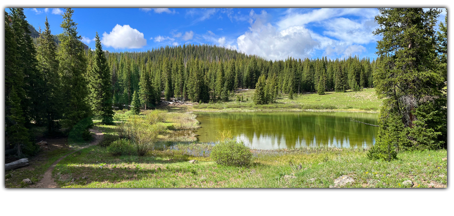 beautiful scenery on sand lake trail in the flat tops