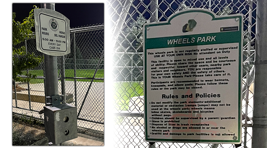 wheels park rules and lights info