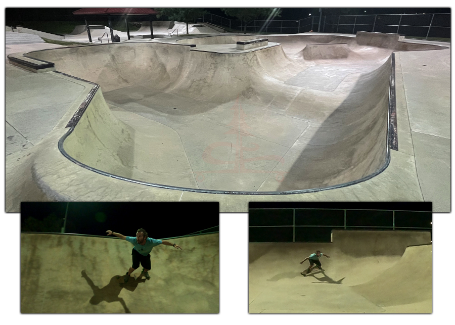 cement surfing the bowl at sandstone ranch