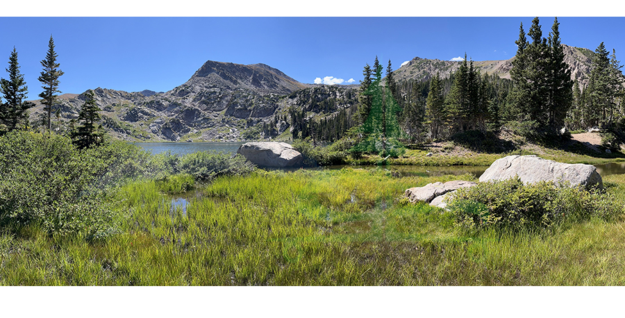 mountain landscape in northern colorado wilderness