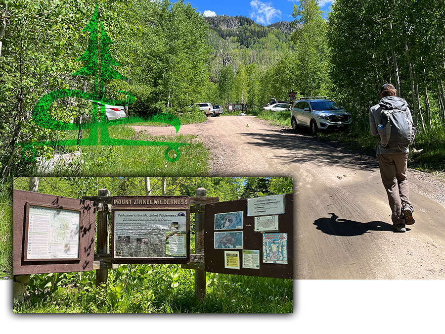 trailhead mount zirkel wilderness