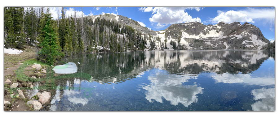 gilpin lake in mount zirkel wilderness