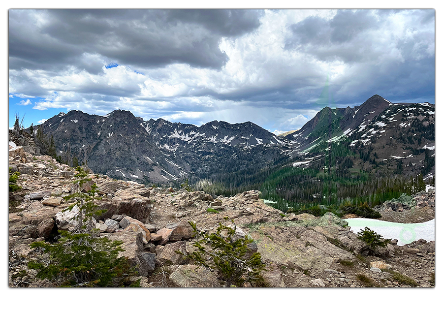 view from the saddle in routt national forest