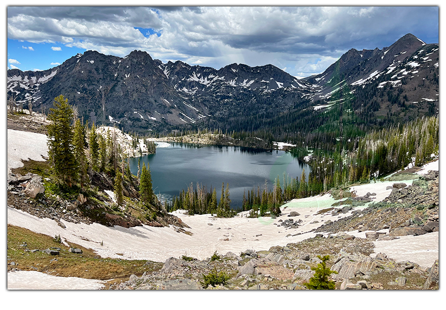 looking back at gilpin lake