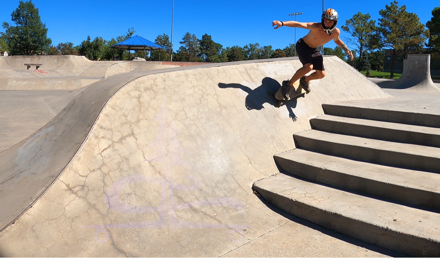 wall ride bypassing the stairs