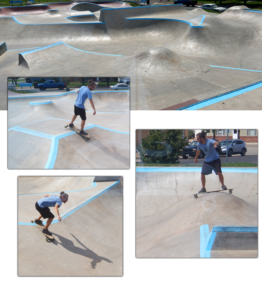 variety of features at milliken skatepark