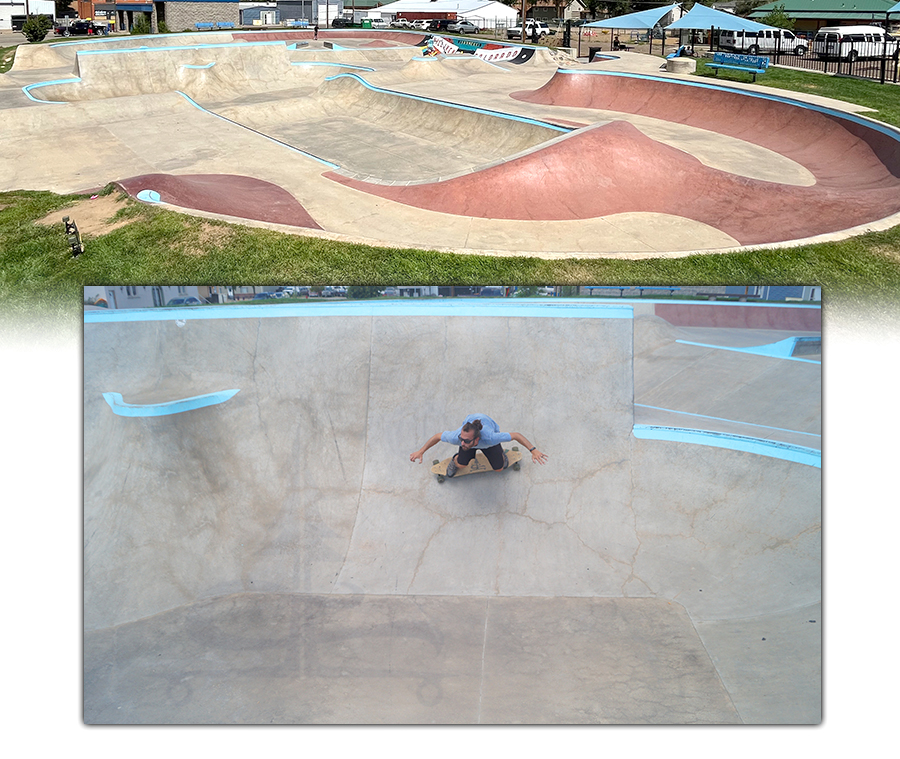 longboarding the milliken skatepark