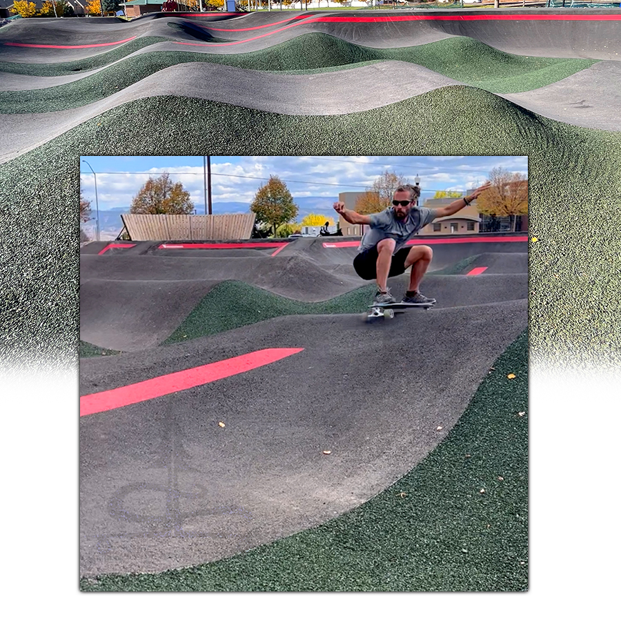 longboarding the best pump track in utah