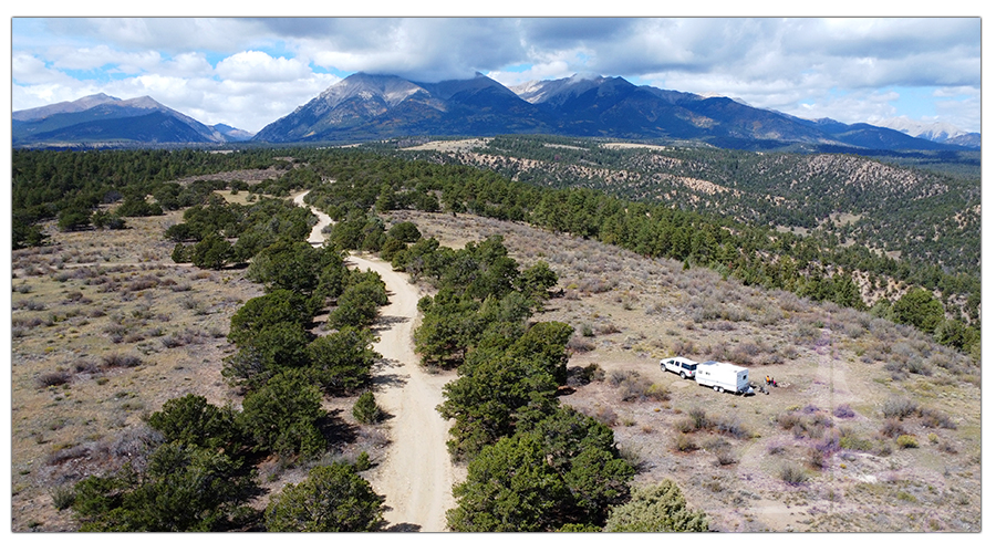 dispersed camping shavano wildlife area in colorado