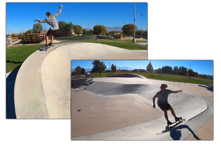 longboarding at west valley skatepark