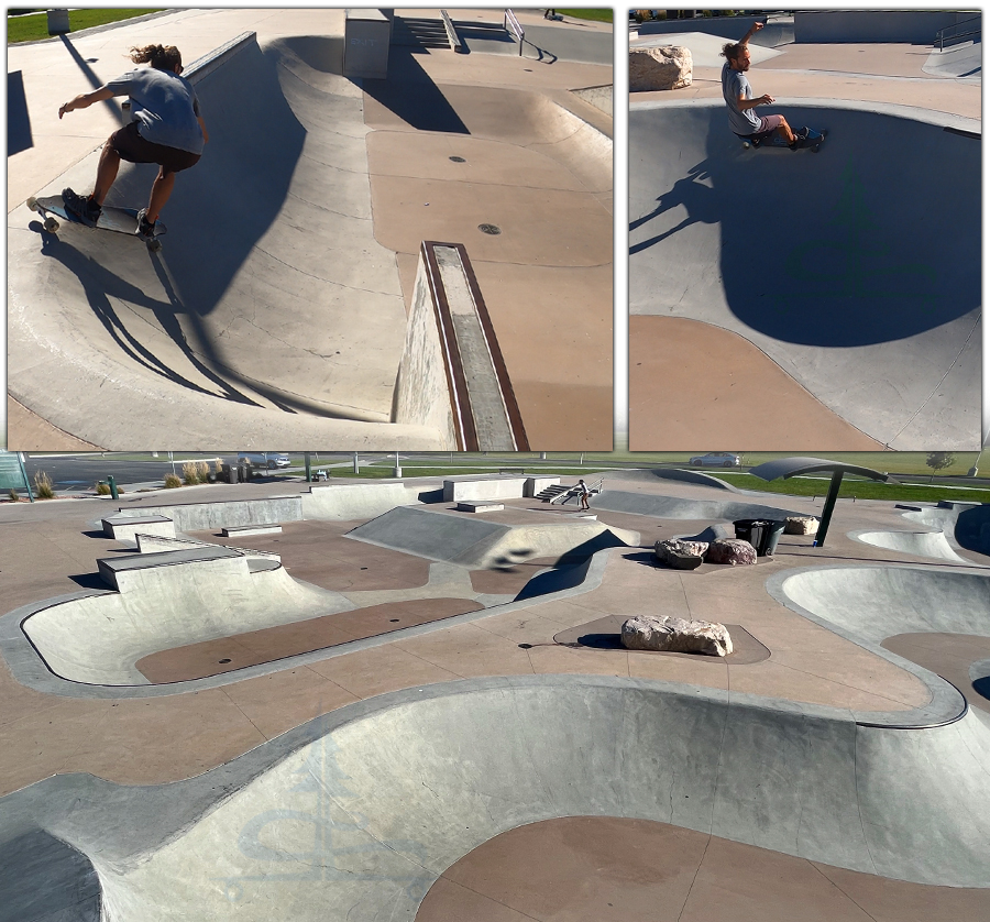 longboarding the diverse features at west valley skatepark